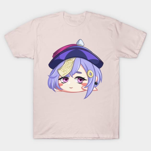 chibi qiqi genshin fanart T-Shirt by moritajung